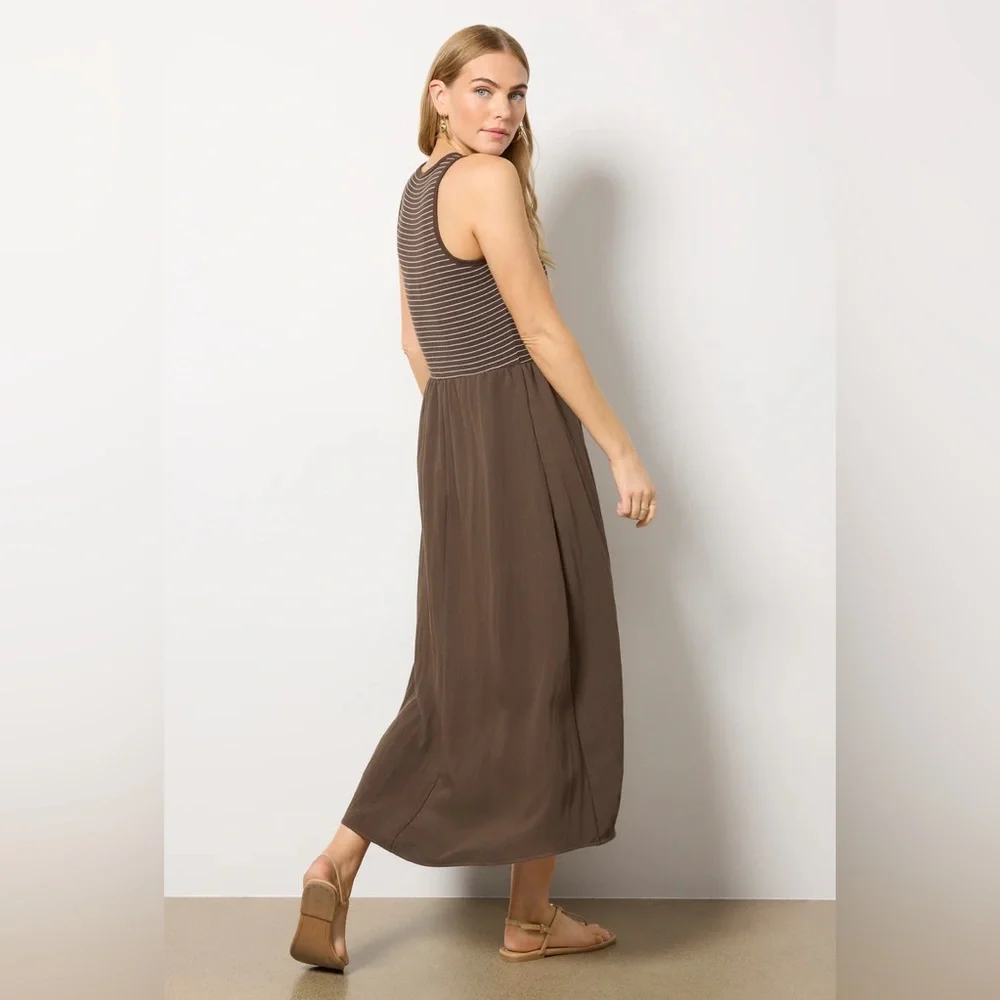 Z SUPPLY x EVEREVE Charlotte Midi Dress with Striped Bodice - Picture 2 of 7